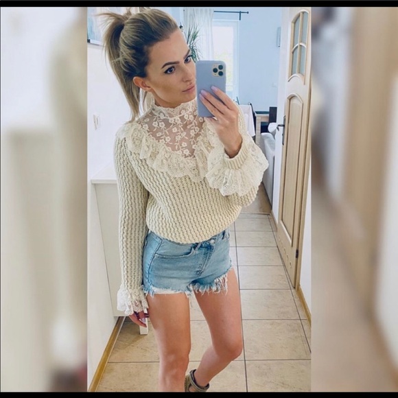 ZARA RUFFLE KNIT SWEATER - Picture 5 of 5